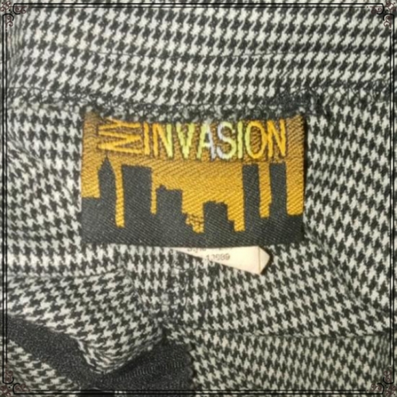 Retro Y2K A Line Pin Check Knee Length Skirt Size Sm - Picture 7 of 7